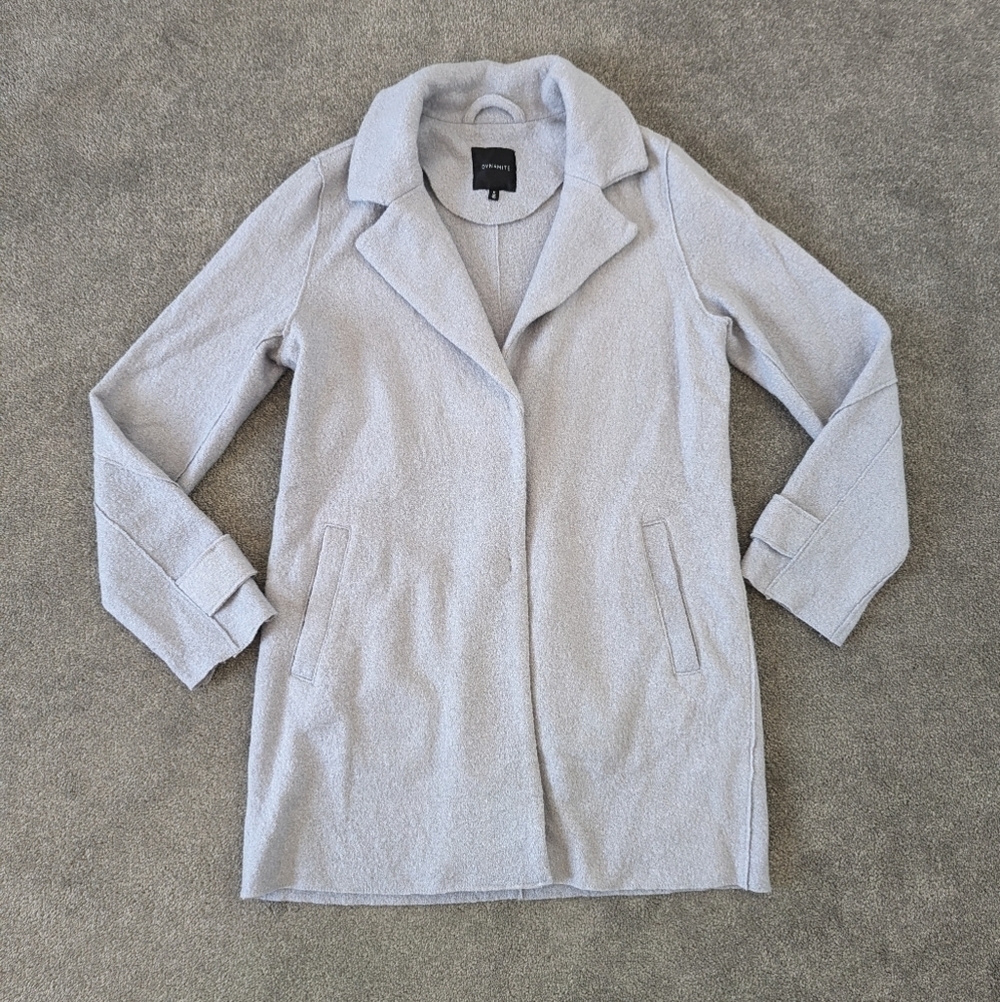 Dynamite Wool Blend Baby Blue Mid Length Light Jacket Women's Medium